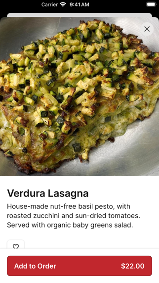 Screenshot 3 of Marcella's Lasagneria App