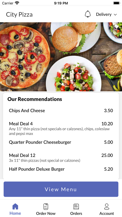 City Pizza. Screenshot