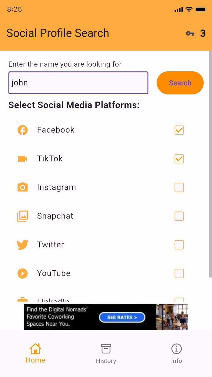 Social Profile Searcher