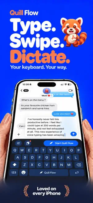 Quill Flow : AI Voice Keyboard screenshot 1
