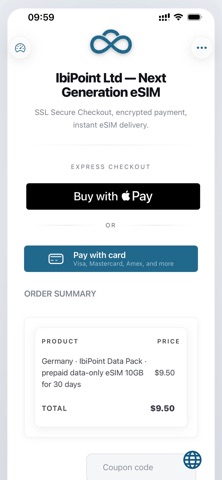 IbiPoint — Travel eSIM iPhone screenshot
