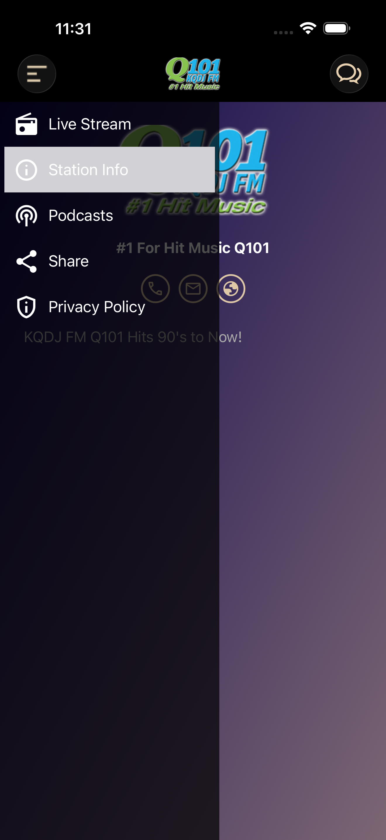 Q 101 KQDJ screenshot 5