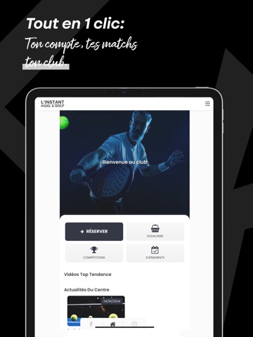 L'INSTANT PADEL ET GOLF iPad screenshot
