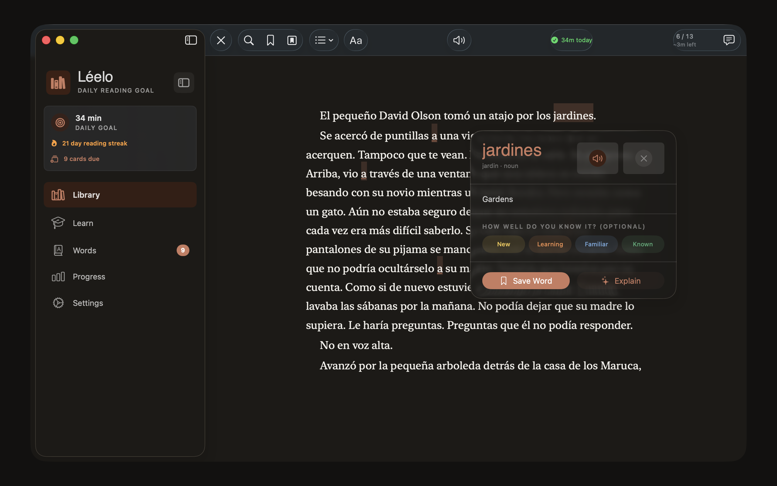 Léelo: Spanish EPUB Reader screenshot 13