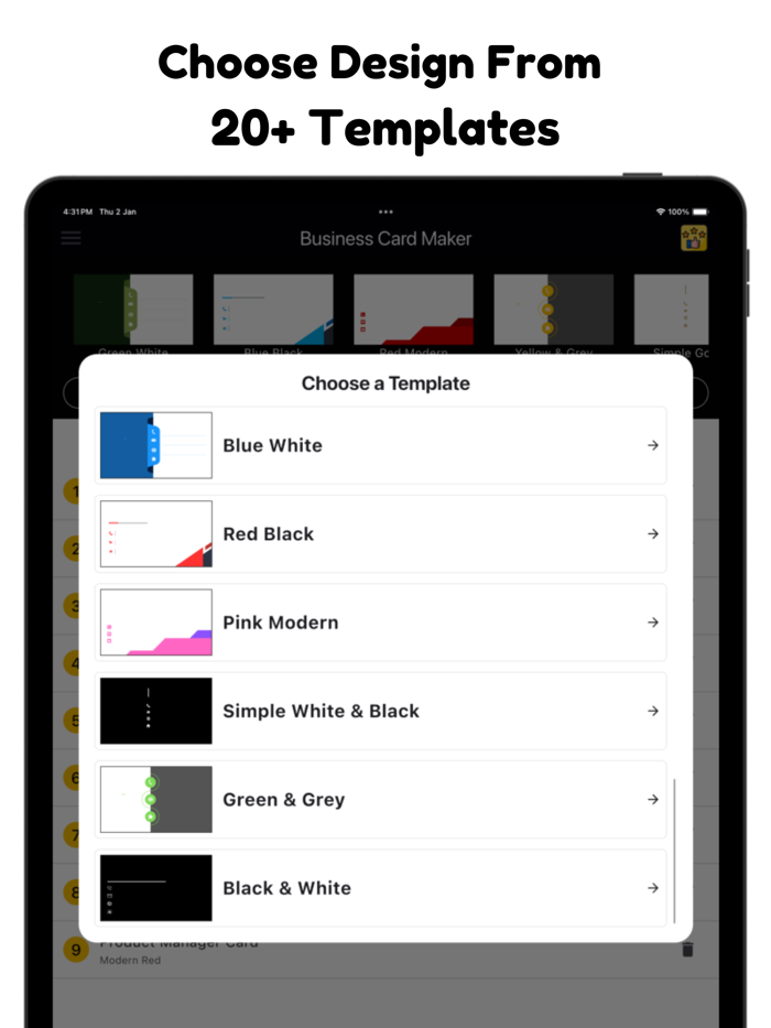 Business, Visiting Card Maker