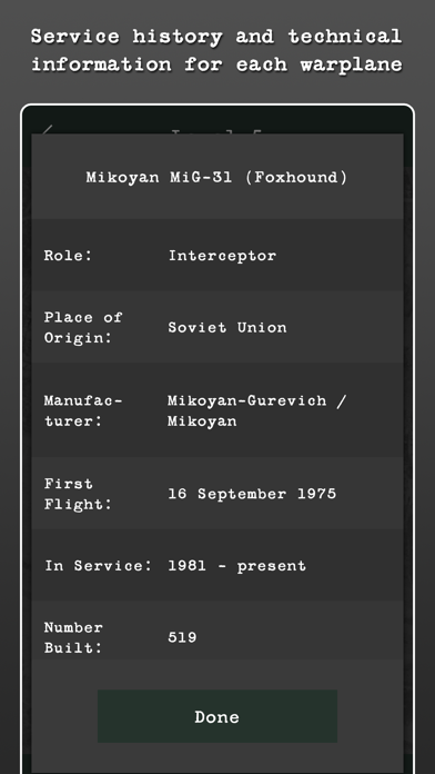 Military Aircraft Lineup screenshot 5