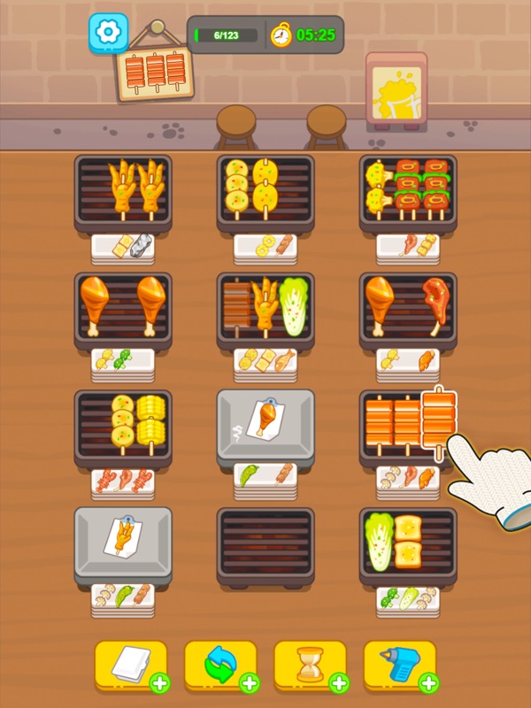 グリルソート - バーベキュー串焼き フーディーゲーム screenshot 12