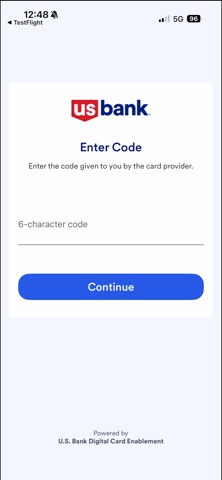 Digital Card Enablement screenshot