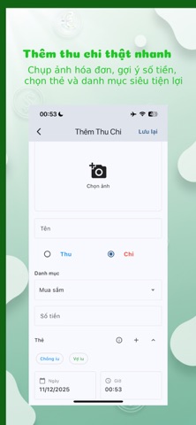 MoneySnap - Quản lý chi tiêu screenshot