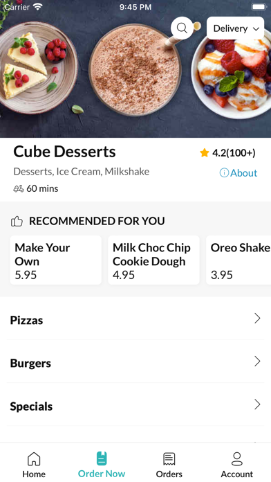 Cube Desserts Bolton Screenshot