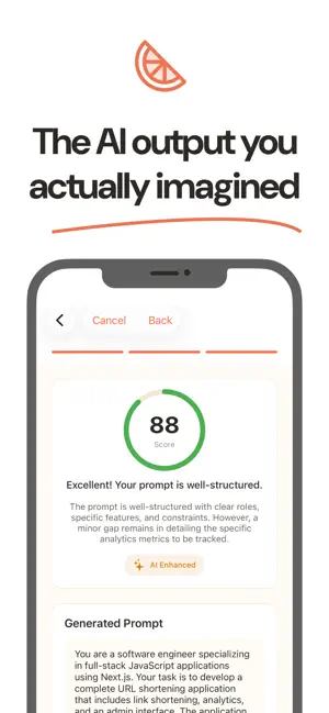 Prompt Orange screenshot 1