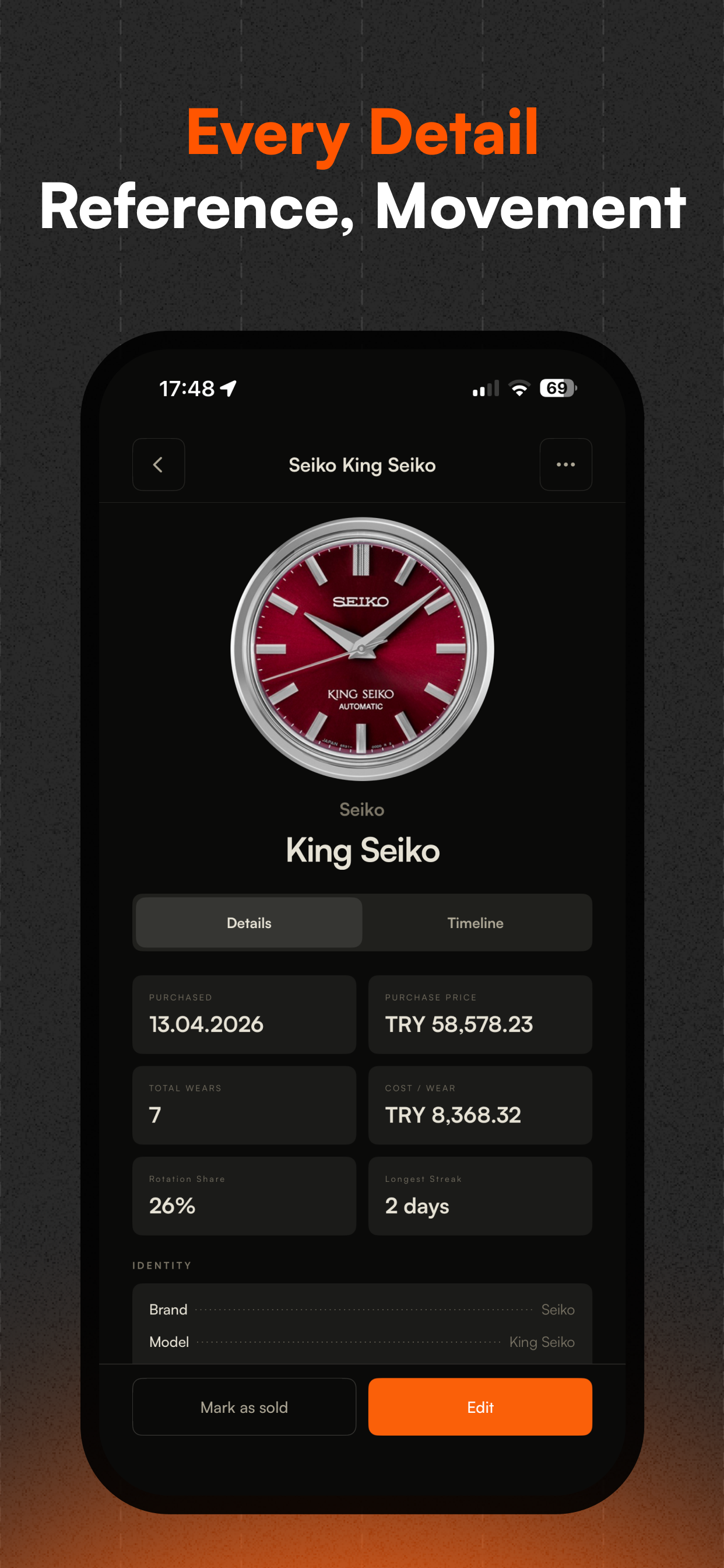Horostories - Watch Tracker