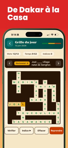 Mots Croisés - Sénégal iPhone screenshot