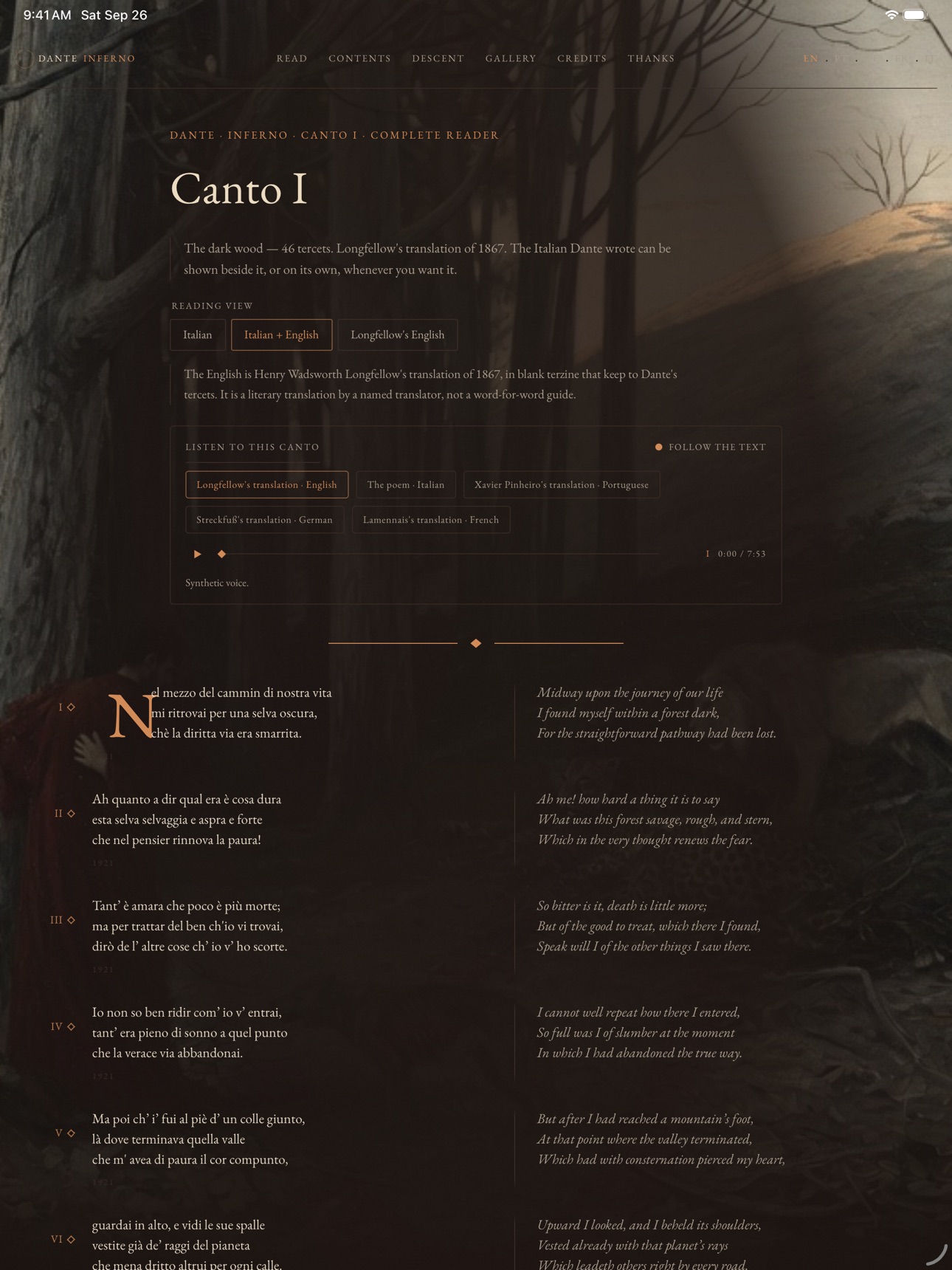 Screenshot 9 of Inferno — Dante Alighieri