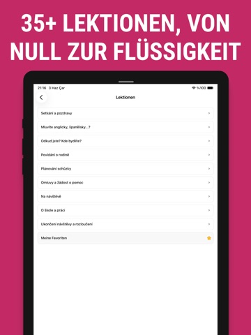 Sprachführer Tschechisch iPad screenshot