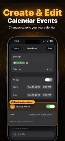 Loud Calendar Alarms - Rouzz screenshot 5