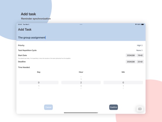 DeadLineTodo - DDL Management iPad screenshot 3 - Productivity app