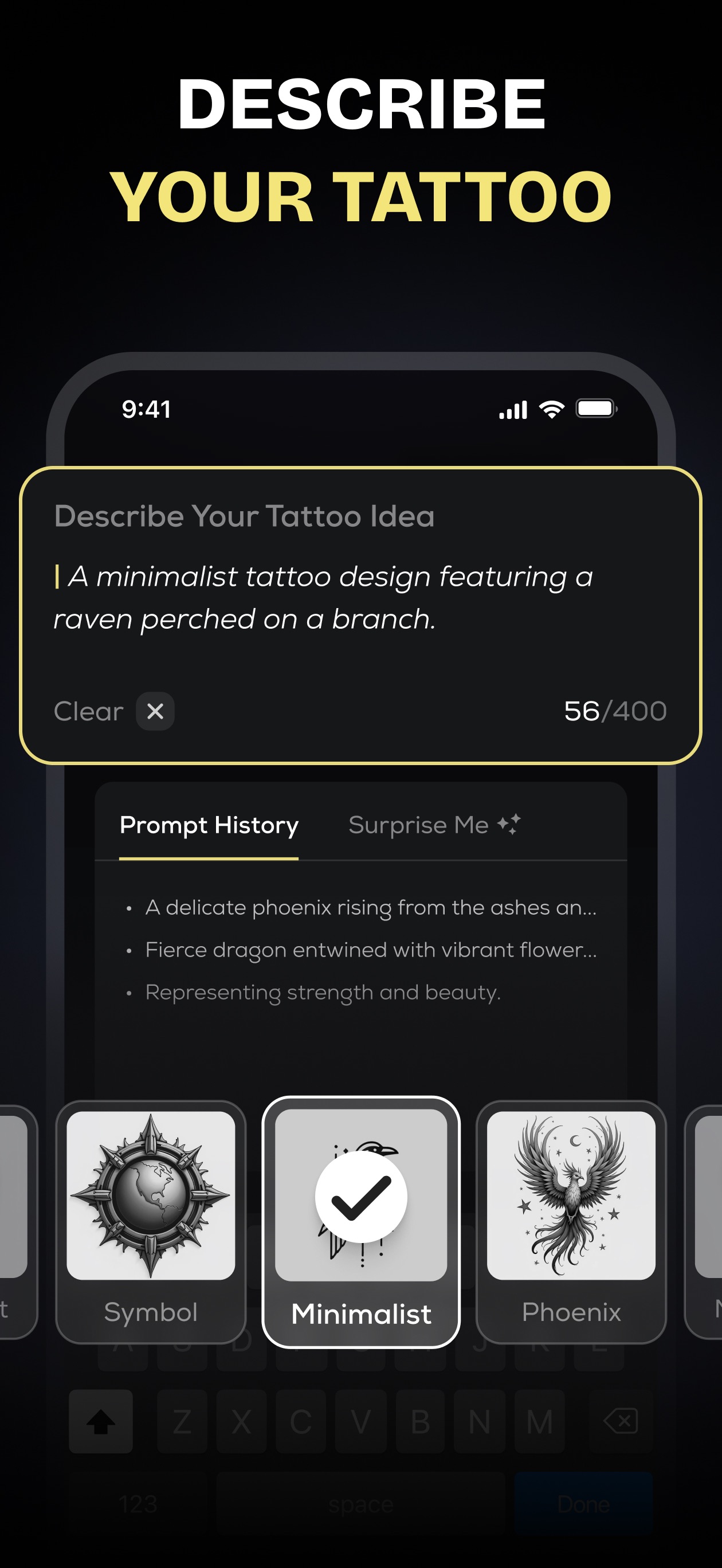 Screenshot 2 of Ink.io - AI Tattoo Generator