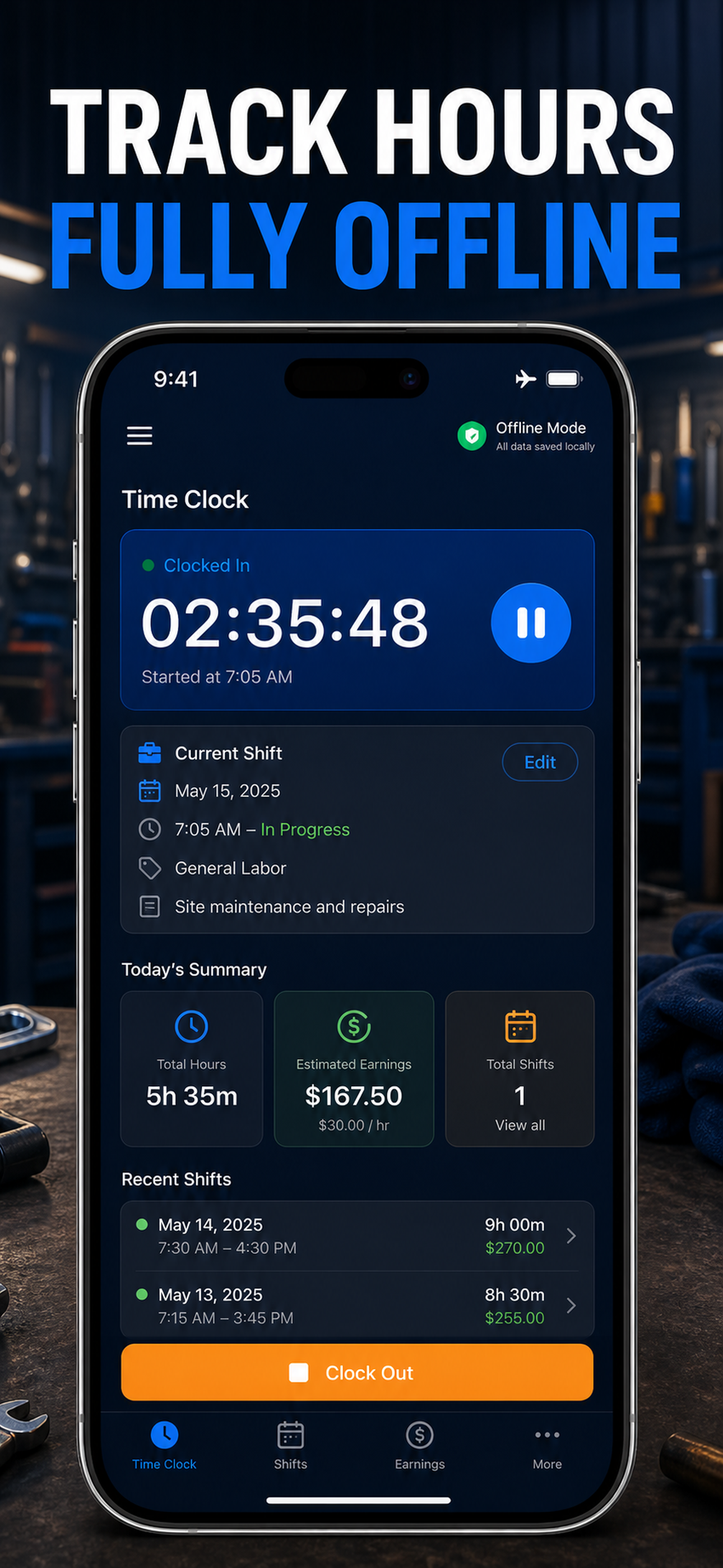 Work Hours Tracker & Timesheet screenshot 10