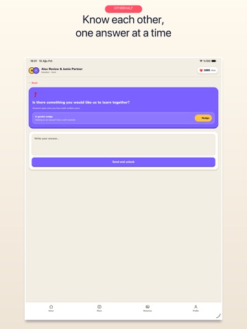 OtherHalf: Couple Goals iPad screenshot