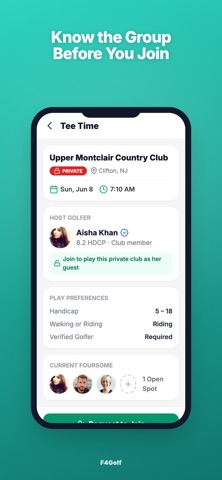 F4Golf: GPS & Tee-time screenshot