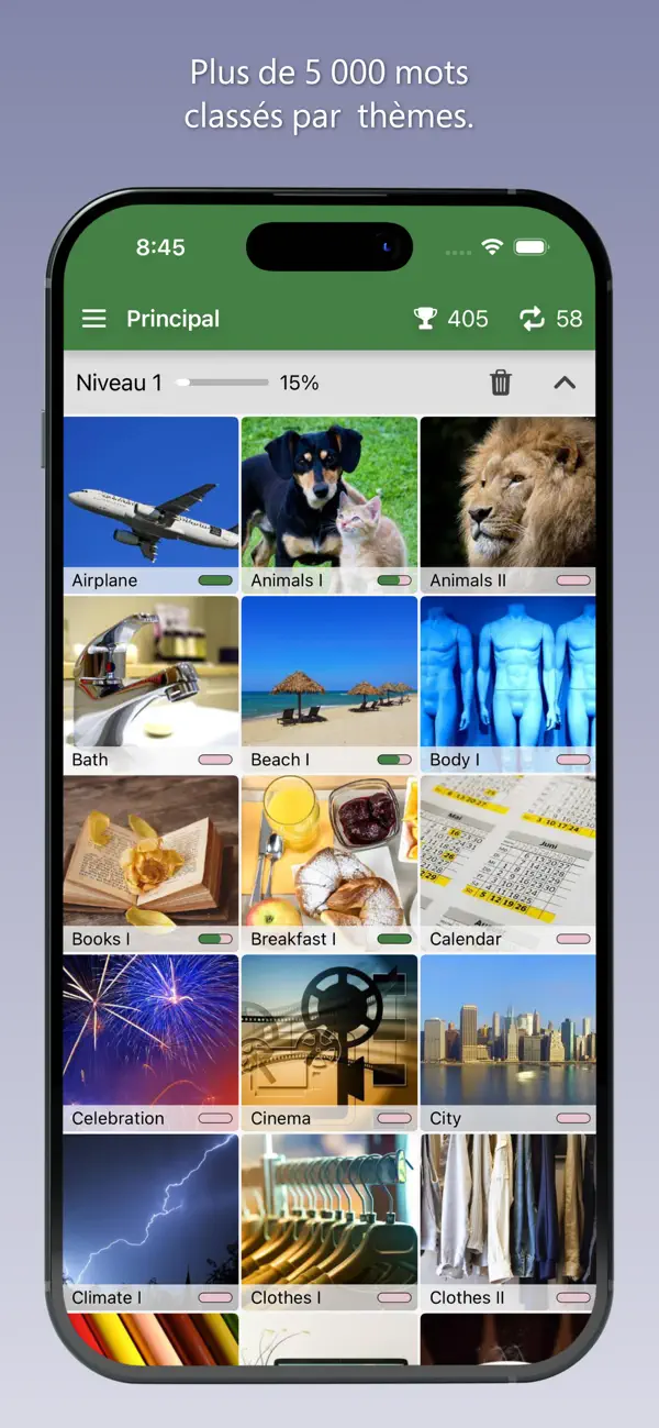 Screenshot #1 pour Apprendre Anglais - Bilinguae
