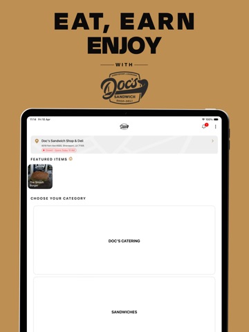 Doc’s Sandwich Shop iPad screenshot