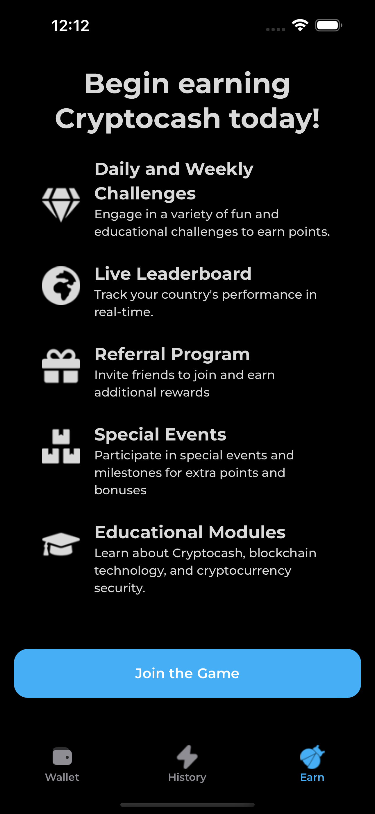 Cryptocash wallet