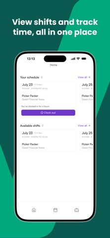 Newday by WorkWhile iPhone screenshot