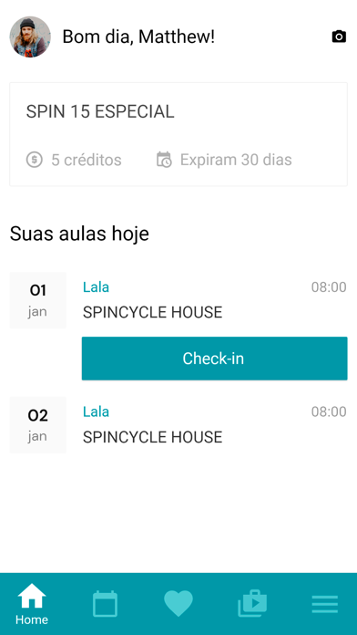 Spincycle cycling studio Screenshot