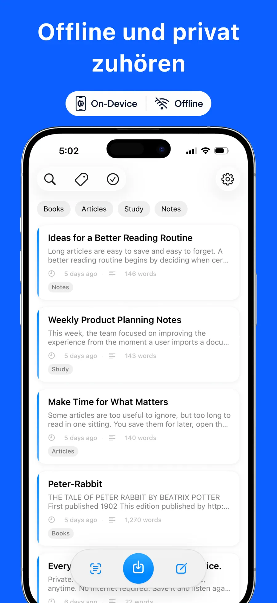 Local TTS - PDF vorlesen App screenshot 5