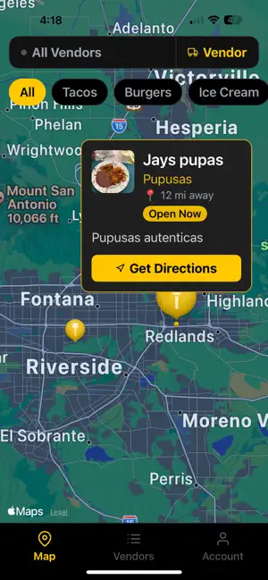 What's Open: Food Vendors screenshot 1