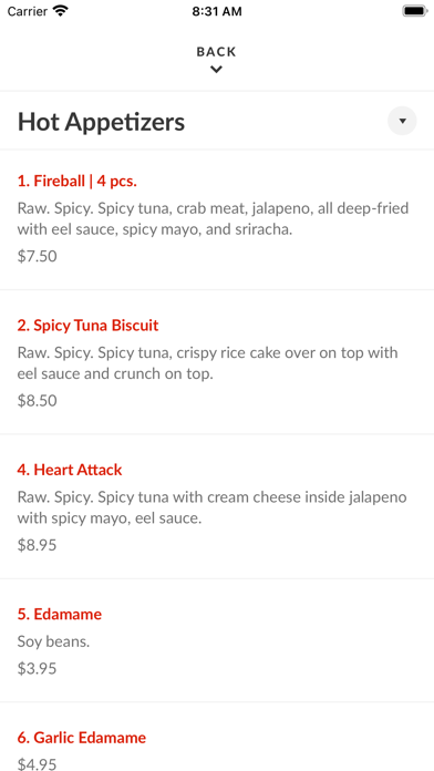 Roll & Poke iPhone screenshot 3 - Food & Drink app