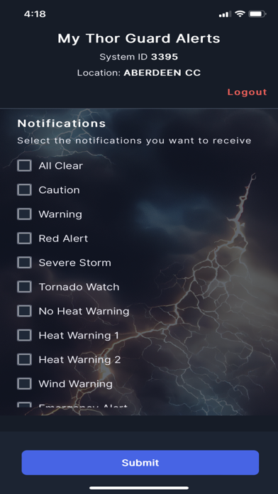 ThorAlert Screenshot