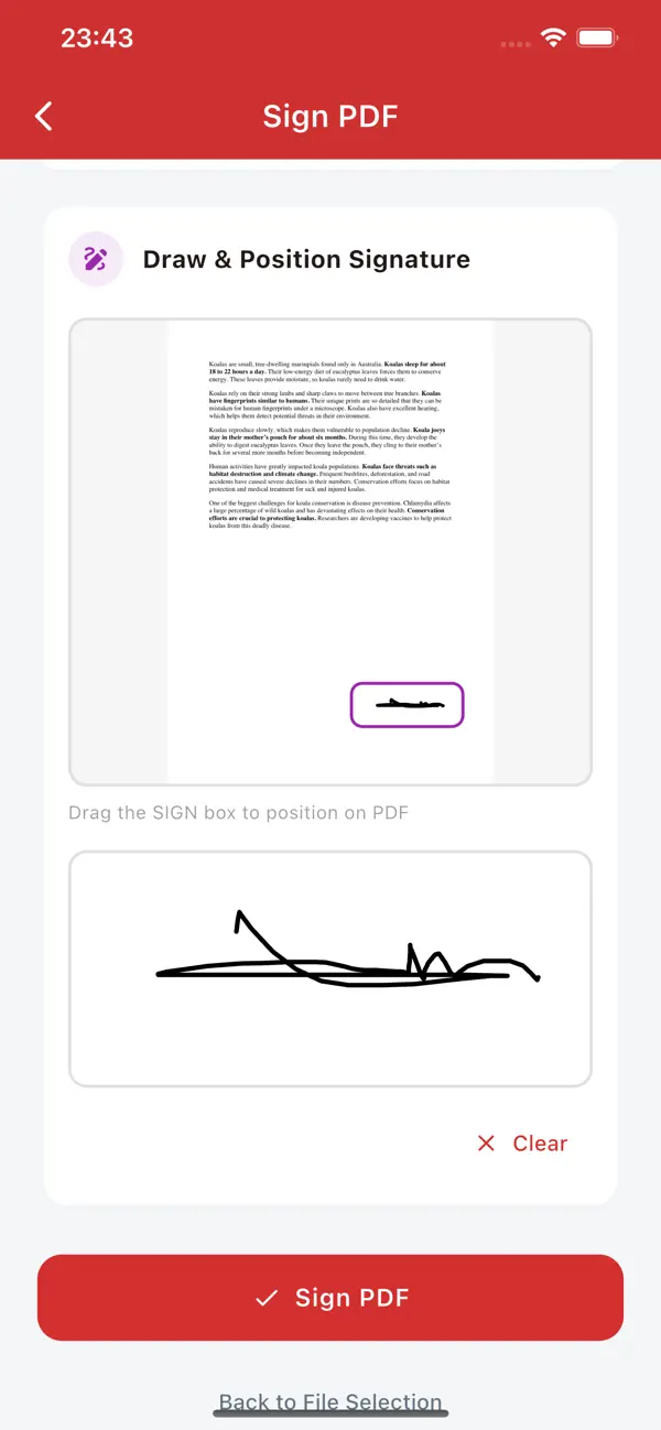 PDF Editor, Converter & Merge iOS app screenshot showing feature 4