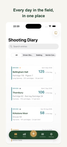 Game Book: Shooting Diary screenshot 1