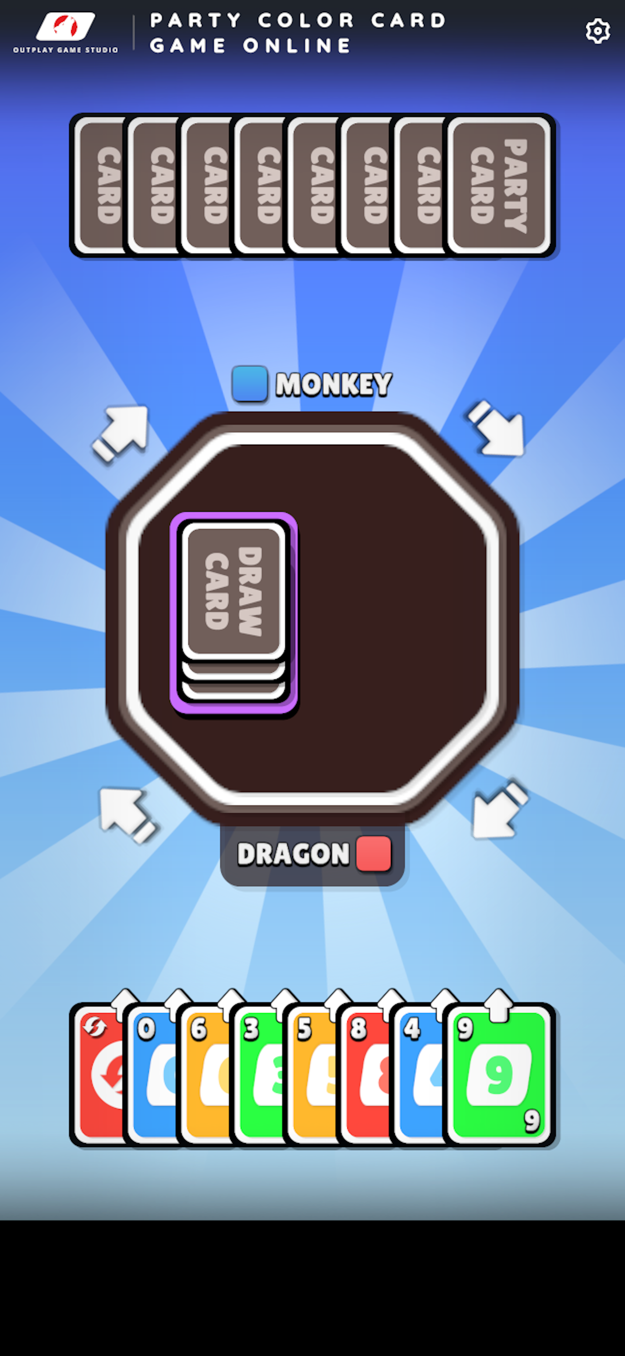 Party Color Card Game Online