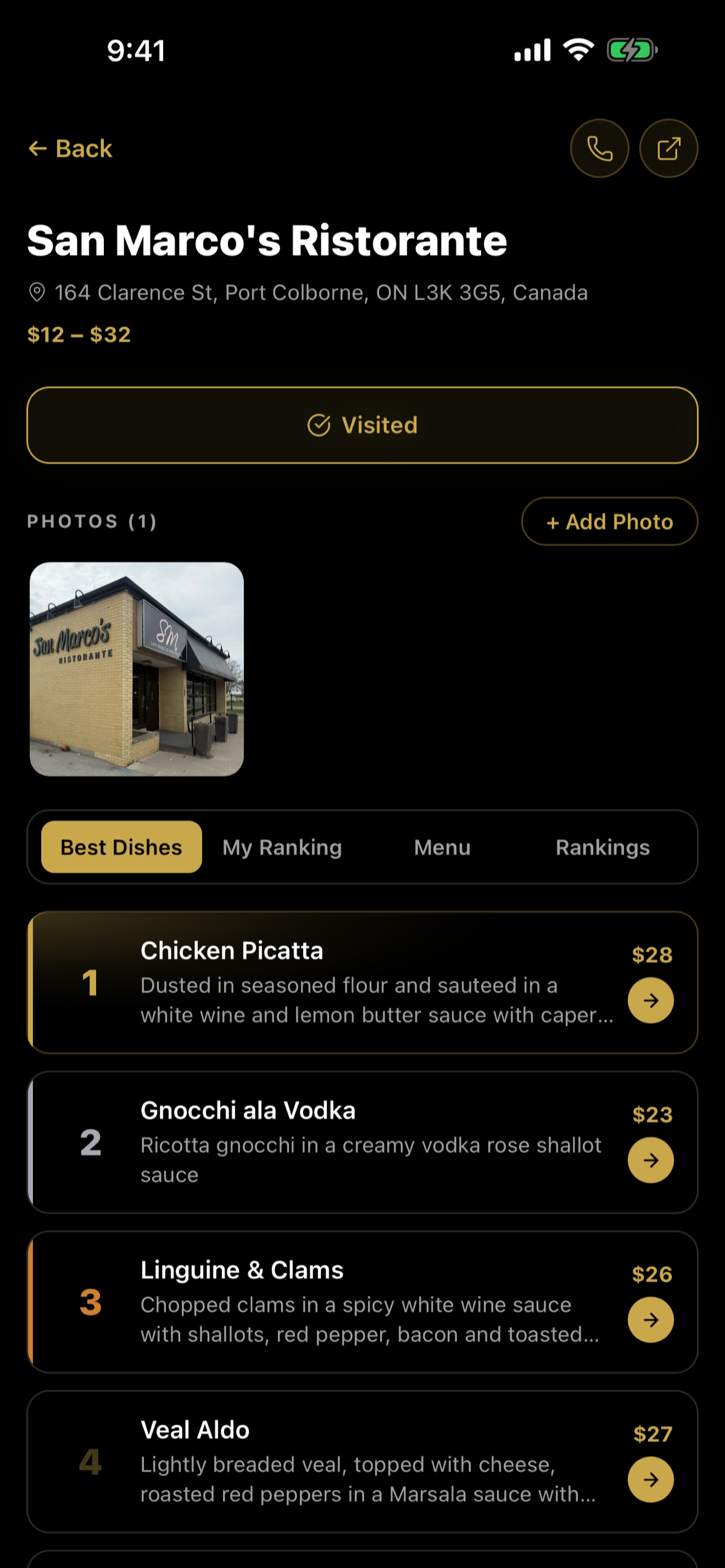 RankIt: Best Dishes Near You