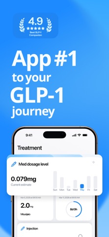Inject - GLP-1 Tracker Screenshot 1 of 8