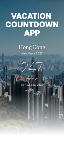 Vacation Countdowns Screenshot 1 of 4
