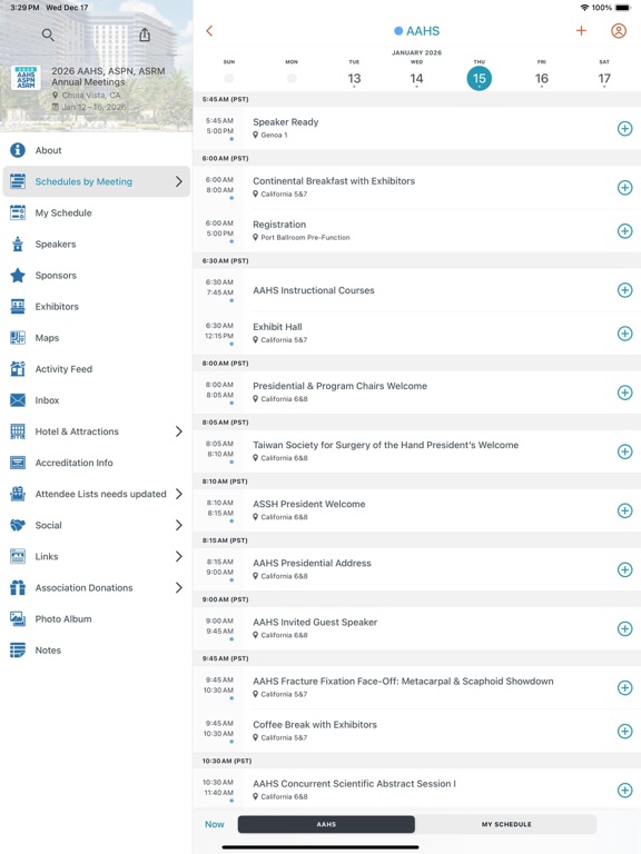 Screenshot #5 pour AAHS, ASPN, ASRM, Meeting