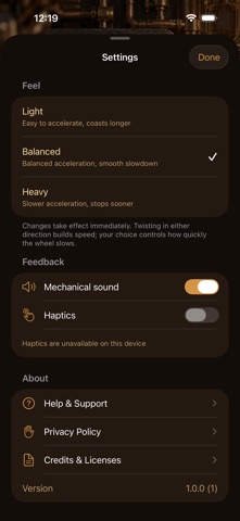 Flywheel: Mechanical Calm screenshot 3