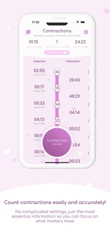 Сontractions Timer - Labor Screenshot 1 of 3