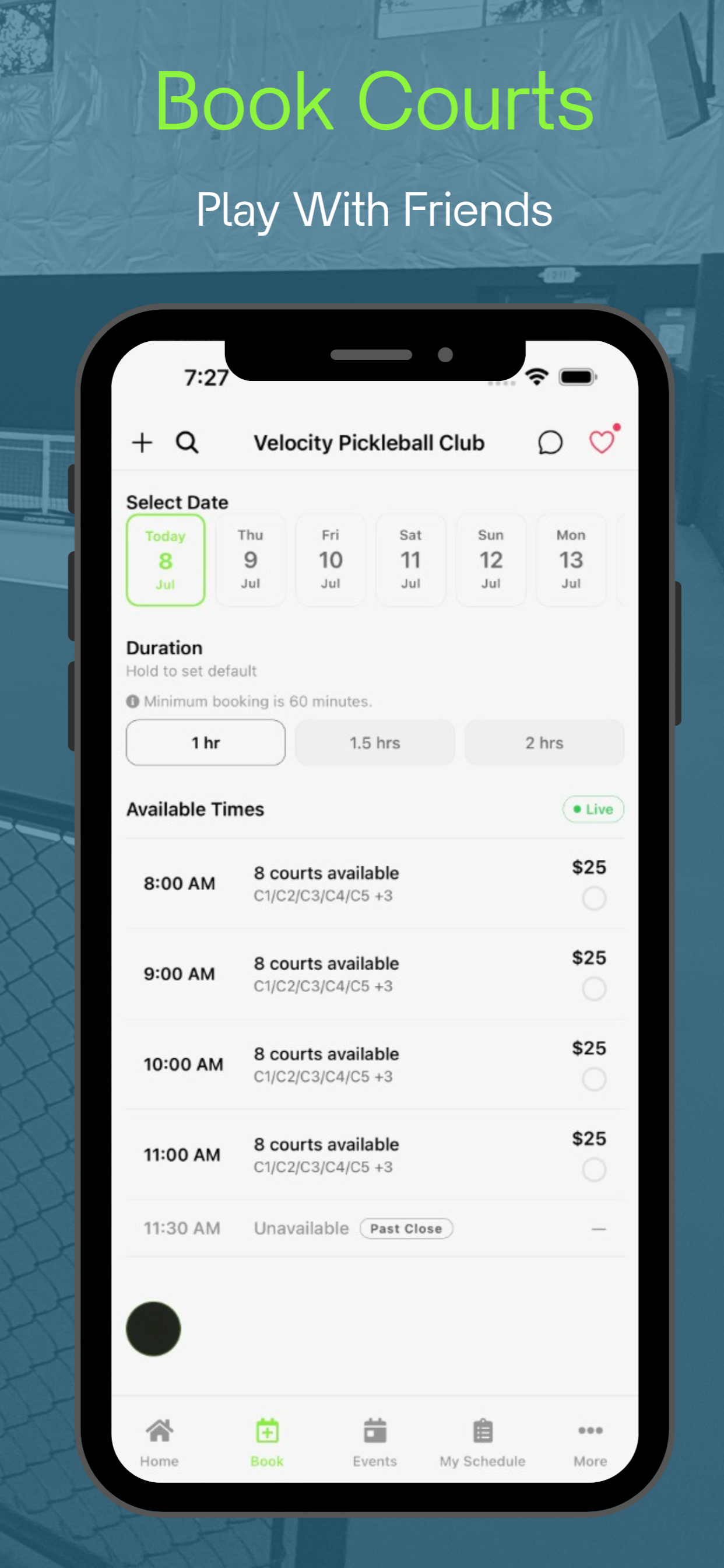 Velocity Pickleball Club screenshot 3