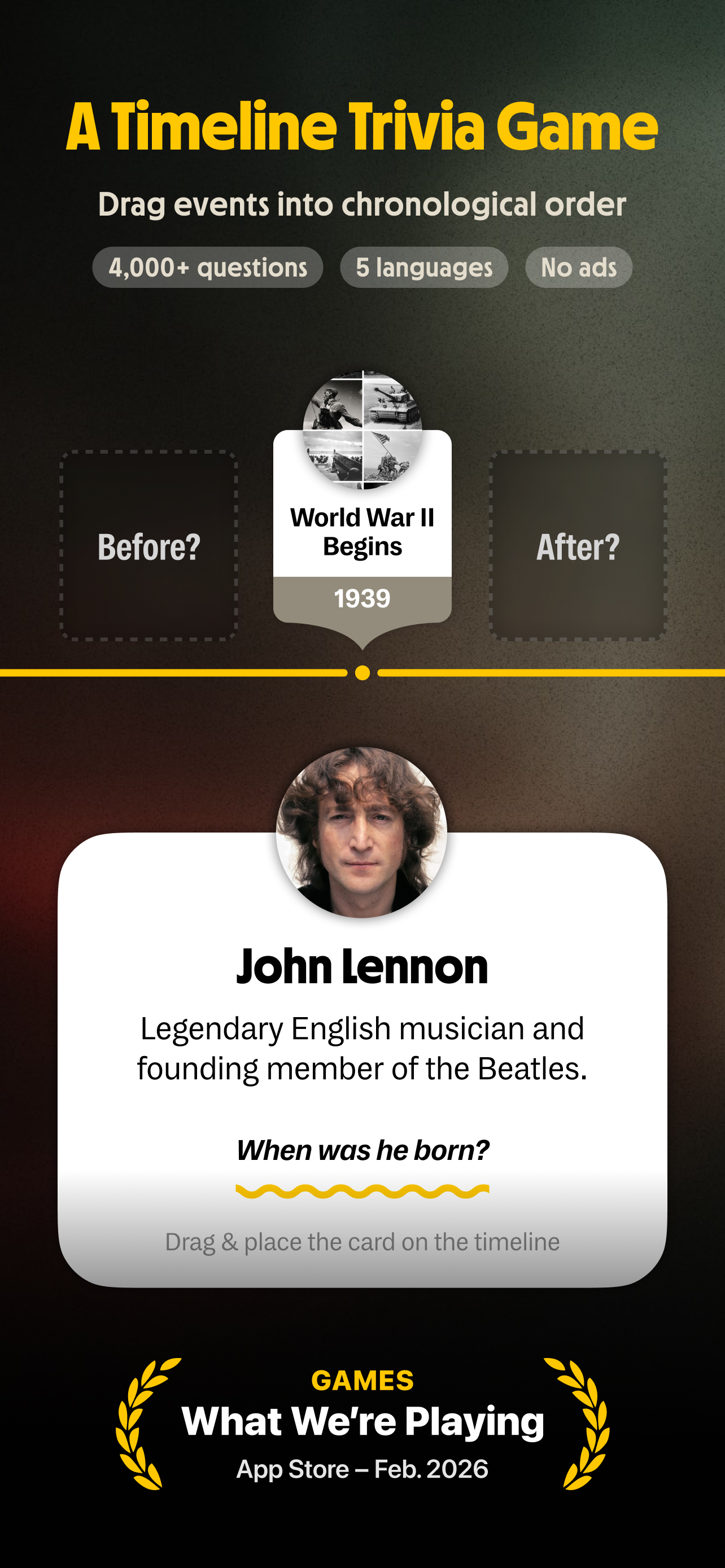 History Trivia Game: Krono