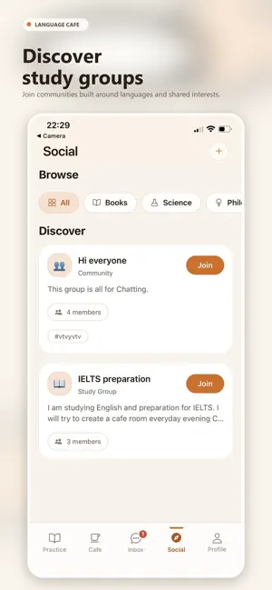 Language Cafe Hub screenshot 2