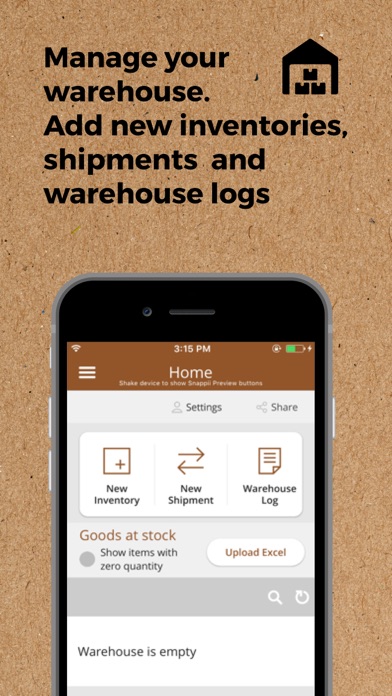 Screenshot #1 pour Warehouse Inventory & Shipment