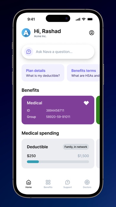 Screenshot 1 of Nava Benefits App