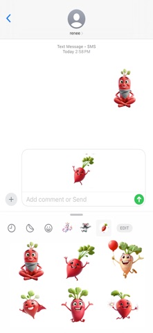 活泼萝卜贴纸 screenshot