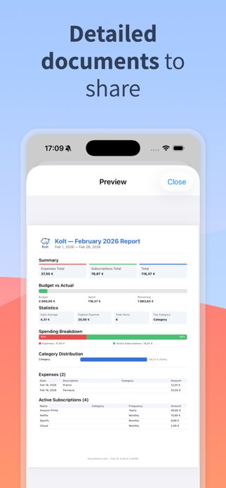 Kolt – Expense & Subscriptions Screenshot 8 of 9